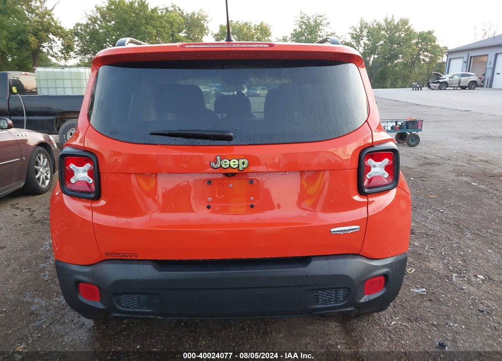 2016 JEEP RENEGADE LATITUDE VIN: ZACCJABT7GPD60314