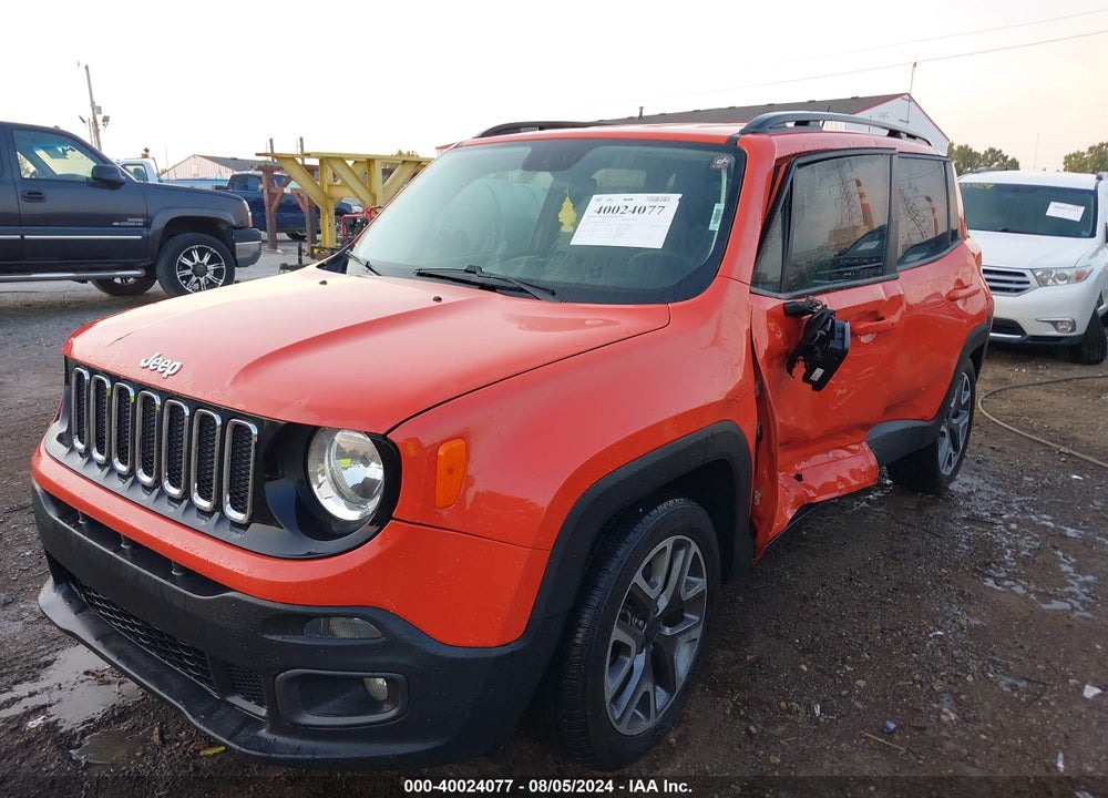 2016 JEEP RENEGADE LATITUDE VIN: ZACCJABT7GPD60314