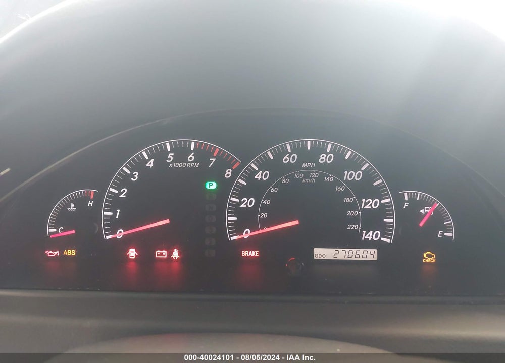 2005 TOYOTA CAMRY LE V6 VIN: 4T1BF30K95U605026
