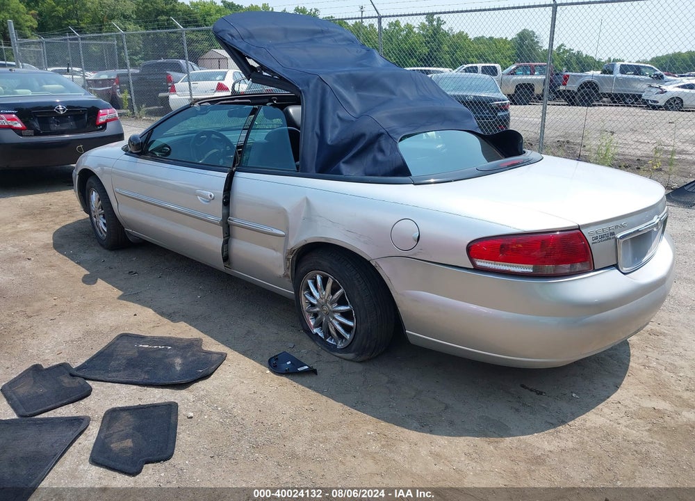 2002 CHRYSLER SEBRING LIMITED VIN: 1C3EL65R52N352699