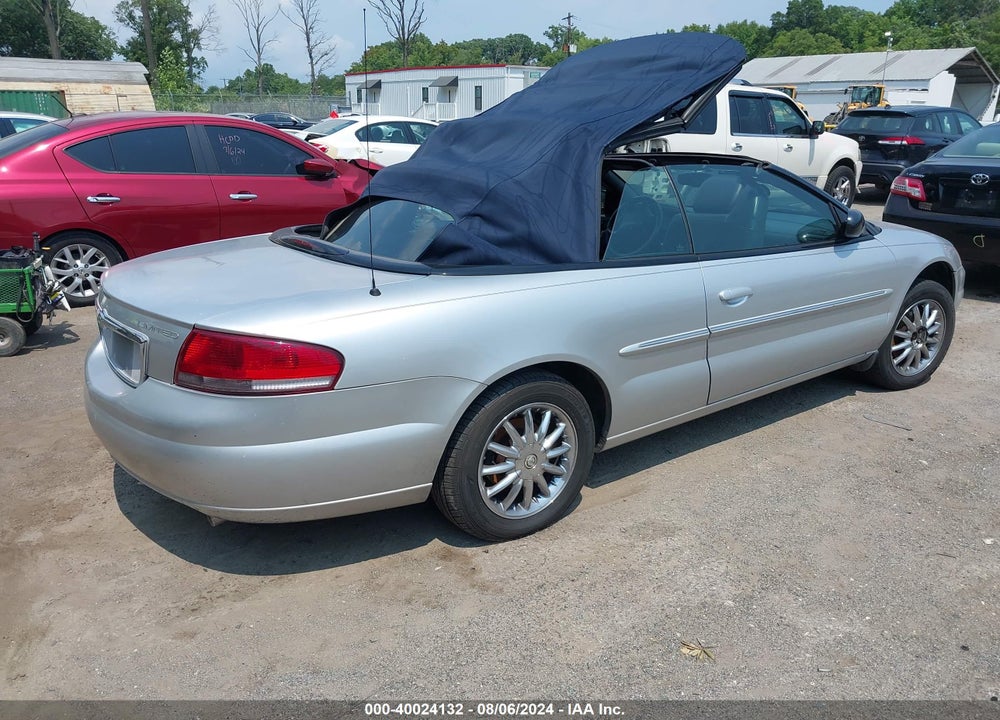 2002 CHRYSLER SEBRING LIMITED VIN: 1C3EL65R52N352699