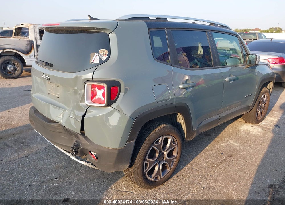 2017 JEEP RENEGADE LIMITED VIN: ZACCJBDB8HPF84686