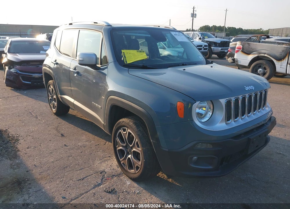 2017 JEEP RENEGADE LIMITED VIN: ZACCJBDB8HPF84686