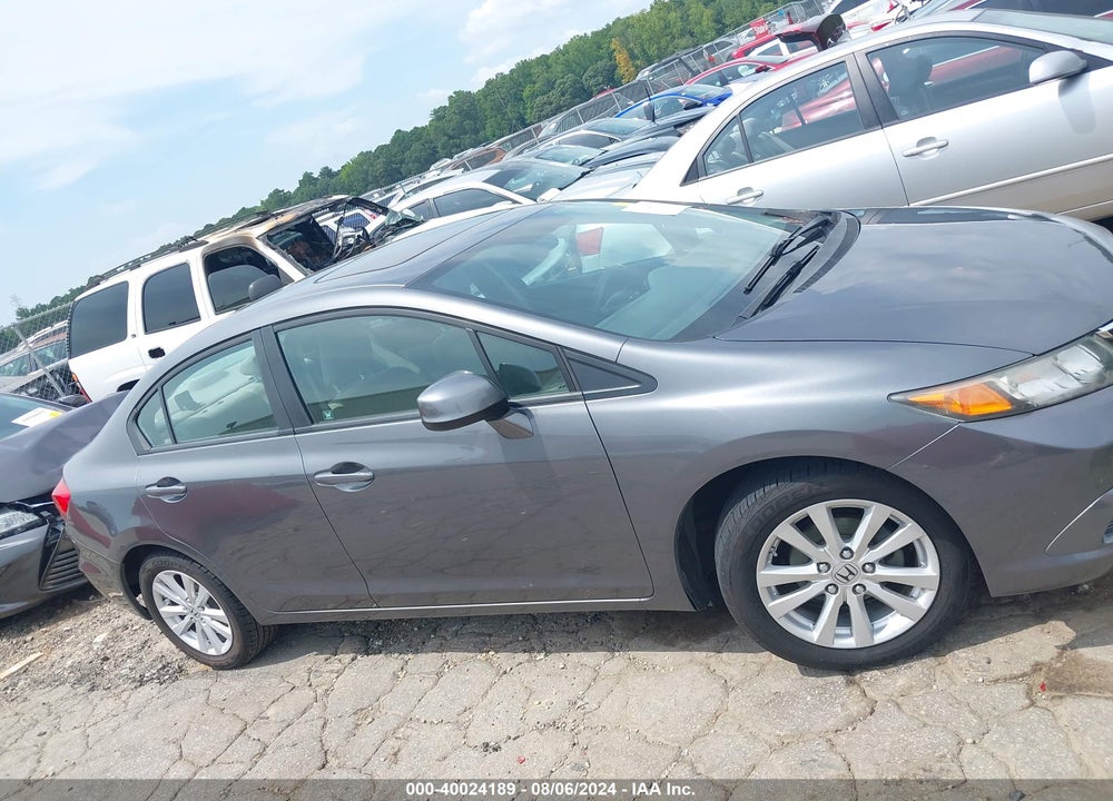 2012 HONDA CIVIC EX VIN: 19XFB2F82CE025409