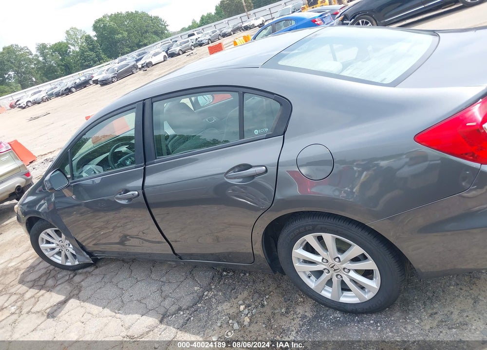 2012 HONDA CIVIC EX VIN: 19XFB2F82CE025409
