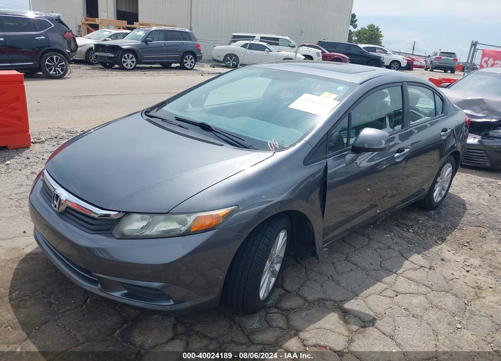 2012 HONDA CIVIC EX VIN: 19XFB2F82CE025409