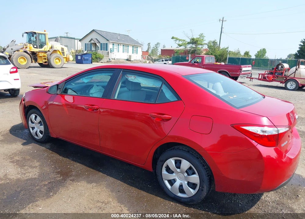 2014 TOYOTA COROLLA LE VIN: 2T1BURHE1EC125300