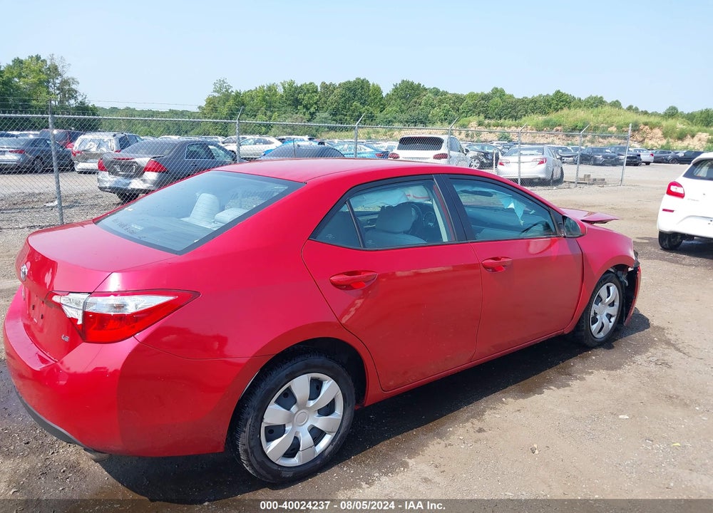 2014 TOYOTA COROLLA LE VIN: 2T1BURHE1EC125300