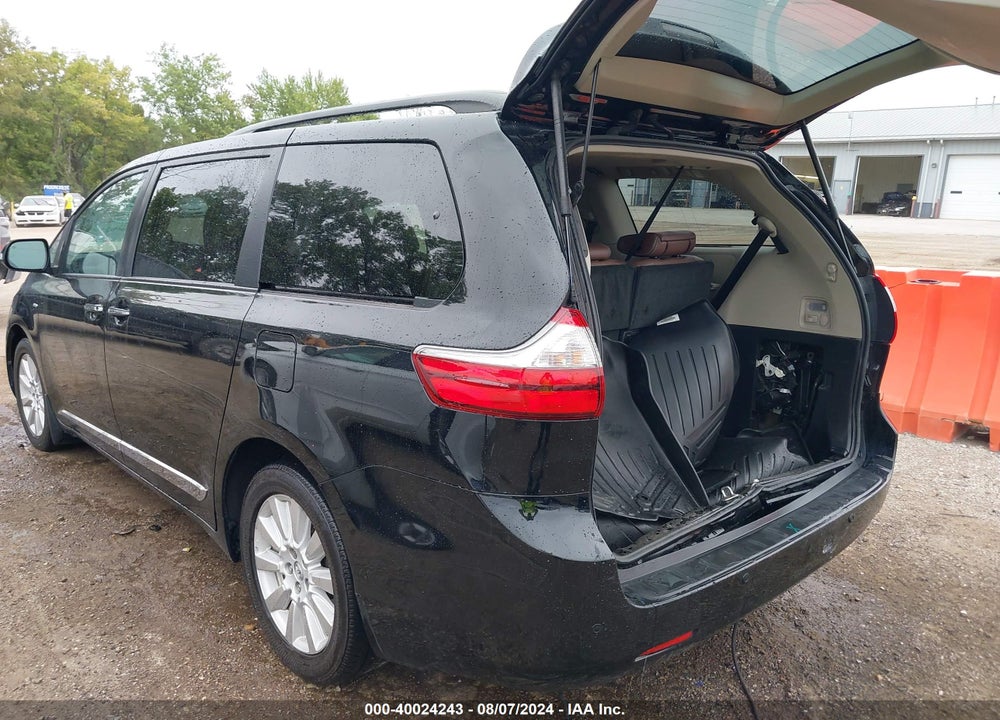2017 TOYOTA SIENNA LIMITED PREMIUM 7 PASSENGER VIN: 5TDDZ3DC5HS180730