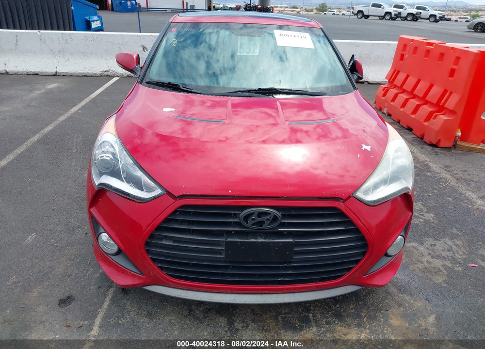 2013 HYUNDAI VELOSTER TURBO W/BLACK VIN: KMHTC6AE7DU158833