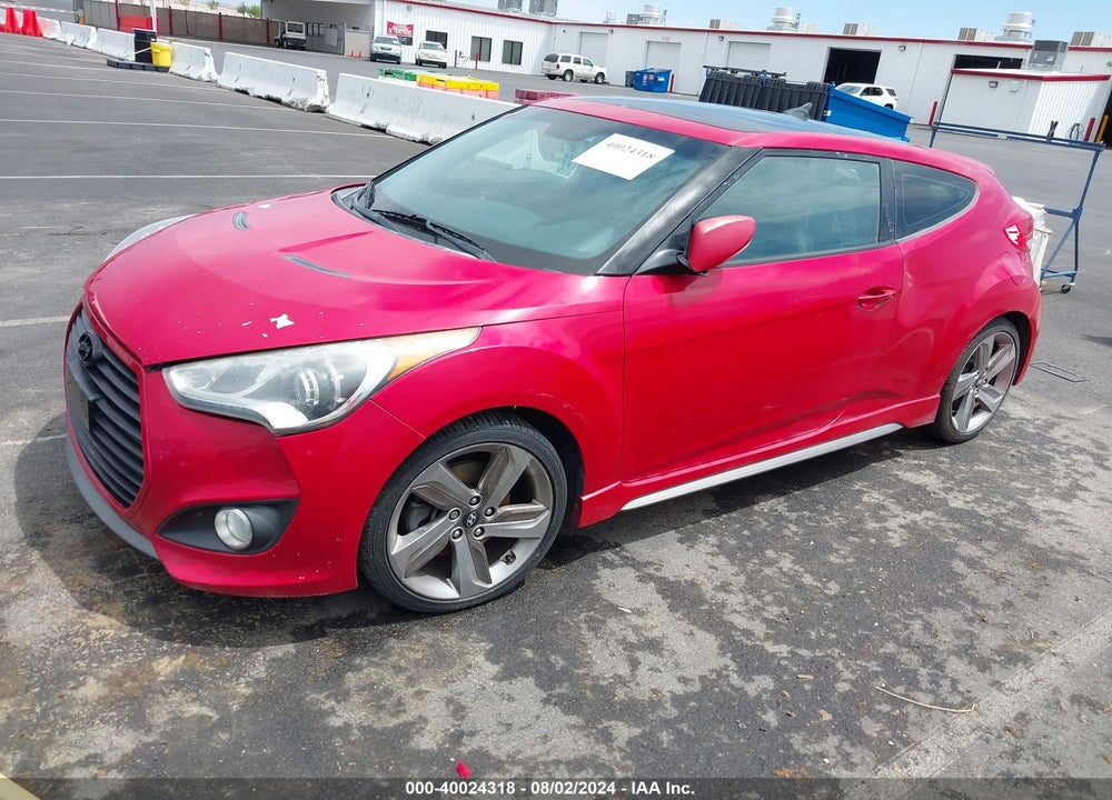 2013 HYUNDAI VELOSTER TURBO W/BLACK VIN: KMHTC6AE7DU158833