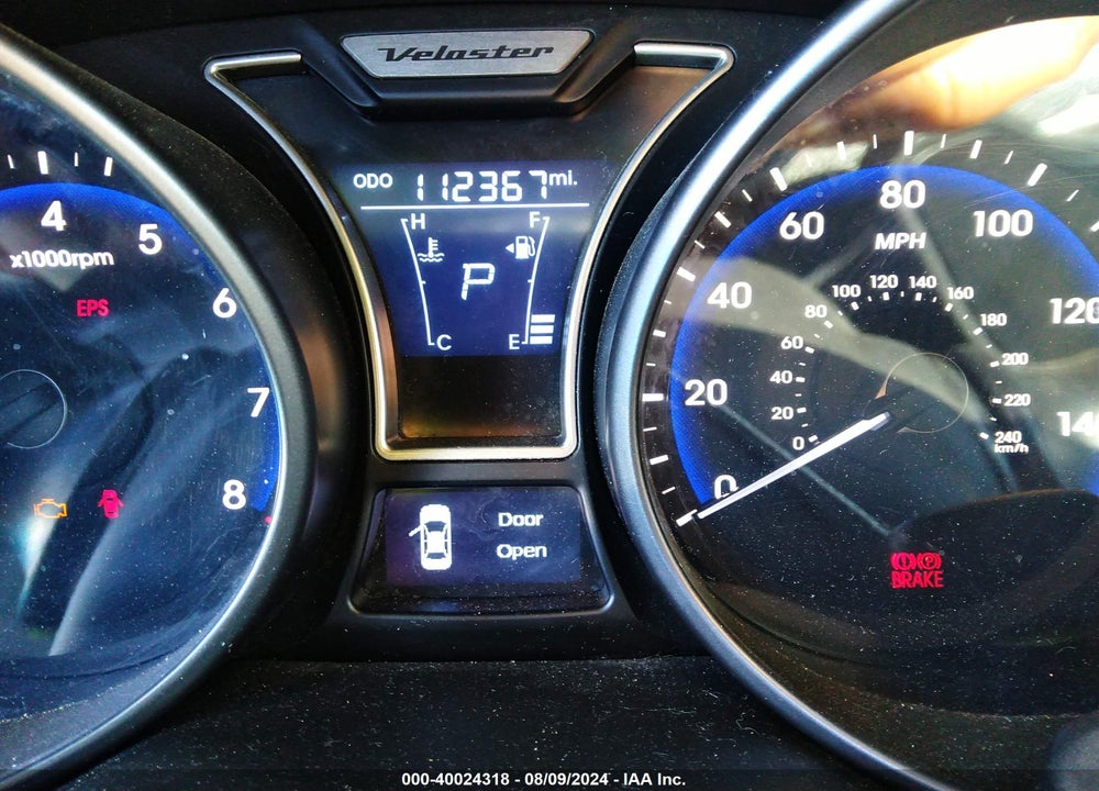 2013 HYUNDAI VELOSTER TURBO W/BLACK VIN: KMHTC6AE7DU158833