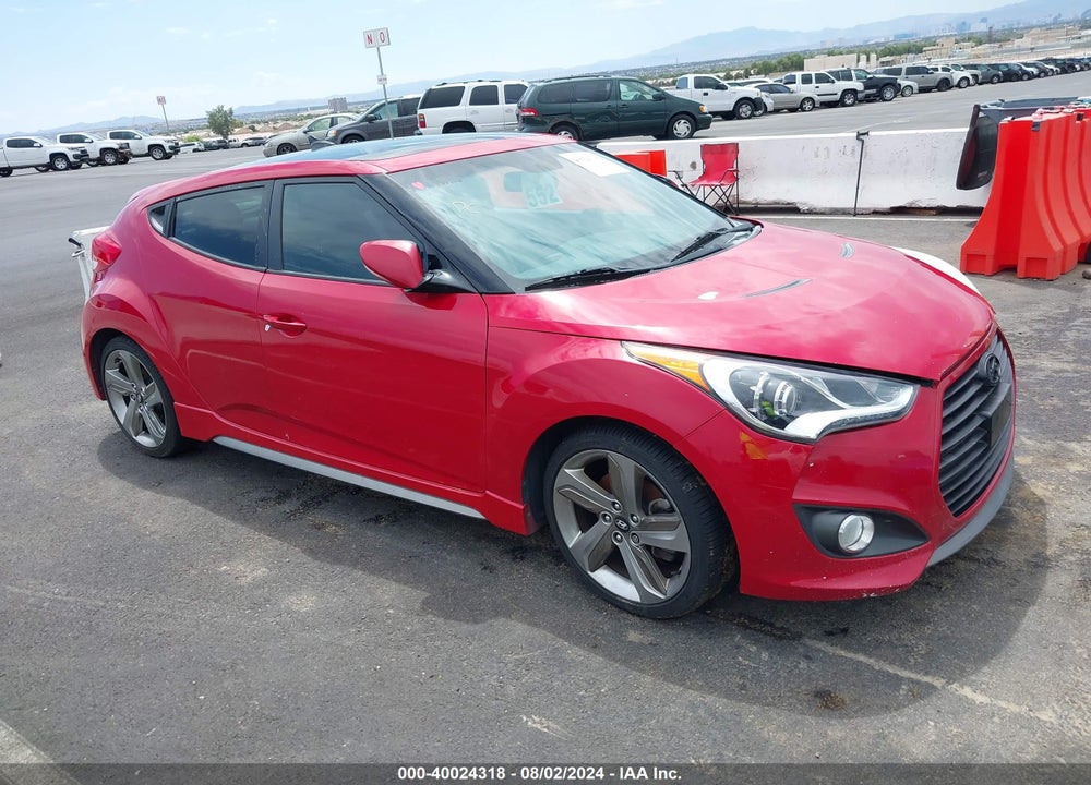 2013 HYUNDAI VELOSTER TURBO W/BLACK VIN: KMHTC6AE7DU158833