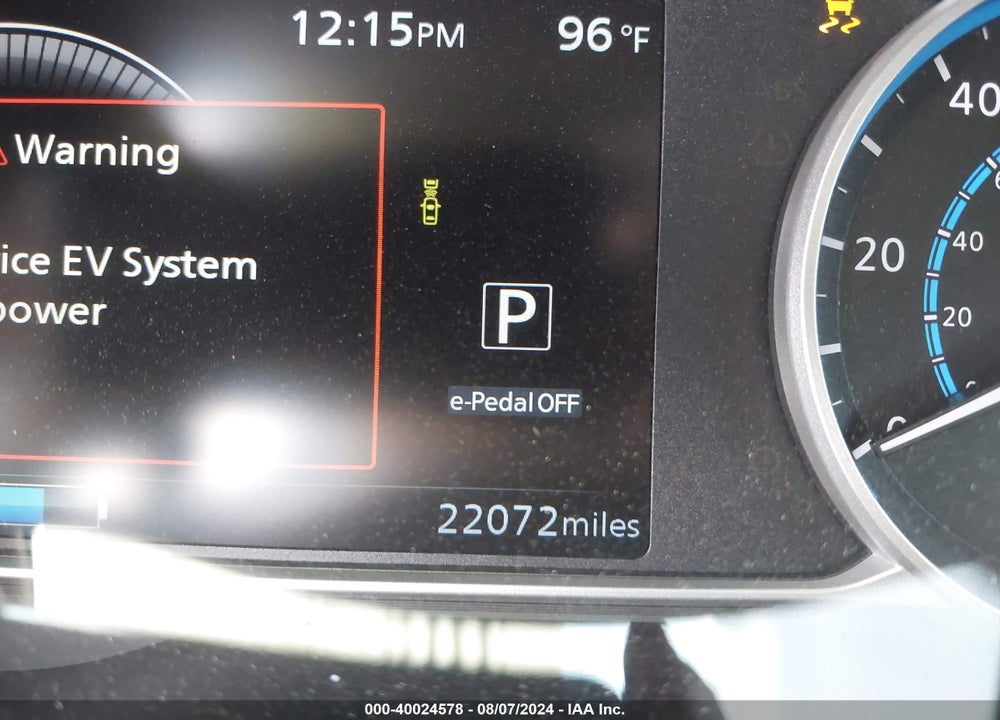 2022 NISSAN LEAF SV 40 KWH VIN: 1N4AZ1CV4NC553687