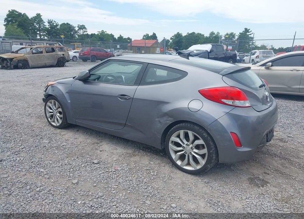 2013 HYUNDAI VELOSTER BASE W/BLACK VIN: KMHTC6AD8DU087102