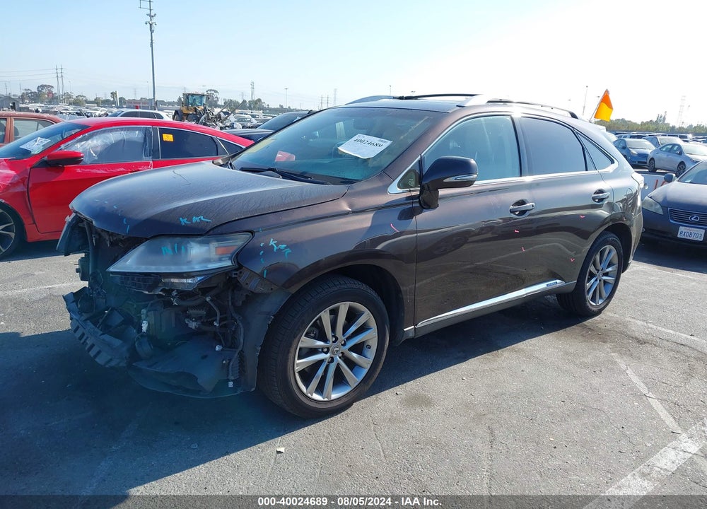 2013 LEXUS RX 450H VIN: JTJBC1BA9D2061561