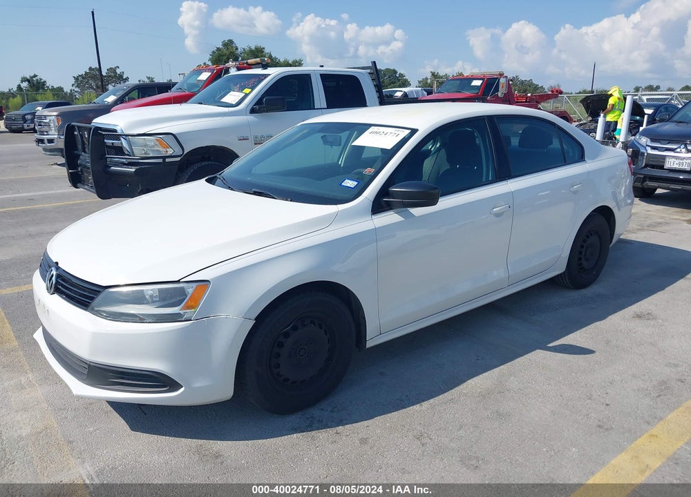 2014 VOLKSWAGEN JETTA 2.0L S VIN: 3VW2K7AJXEM227376