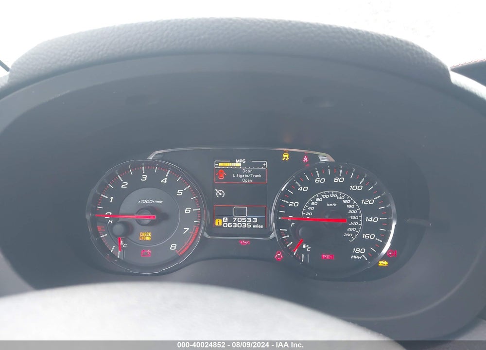 2019 SUBARU WRX VIN: JF1VA1A6XK9807979