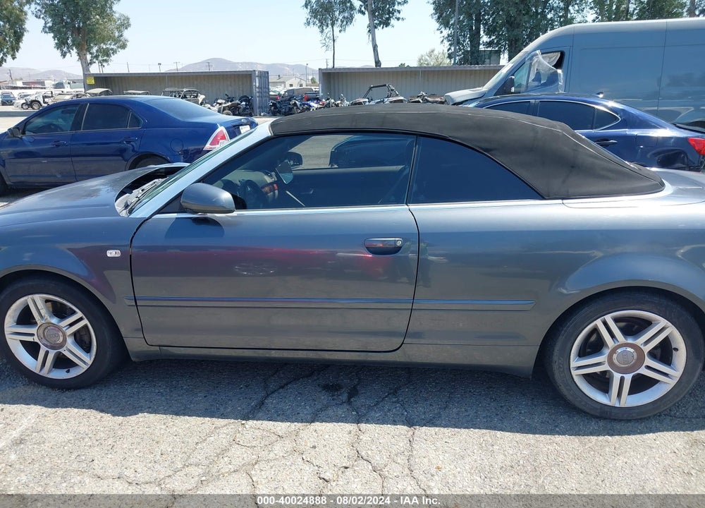 2007 AUDI A4 2.0T VIN: WAUAF48HX7K033507