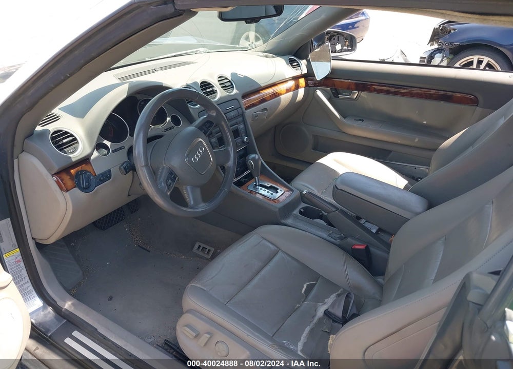 2007 AUDI A4 2.0T VIN: WAUAF48HX7K033507