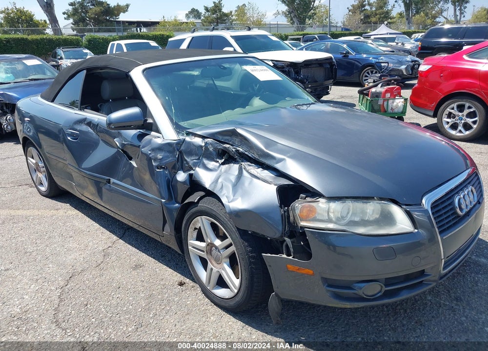 2007 AUDI A4 2.0T VIN: WAUAF48HX7K033507