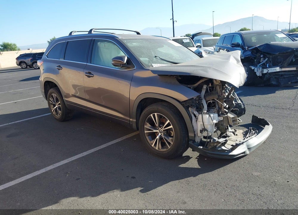 2016 TOYOTA HIGHLANDER XLE V6 VIN: 5TDKKRFH0GS504303