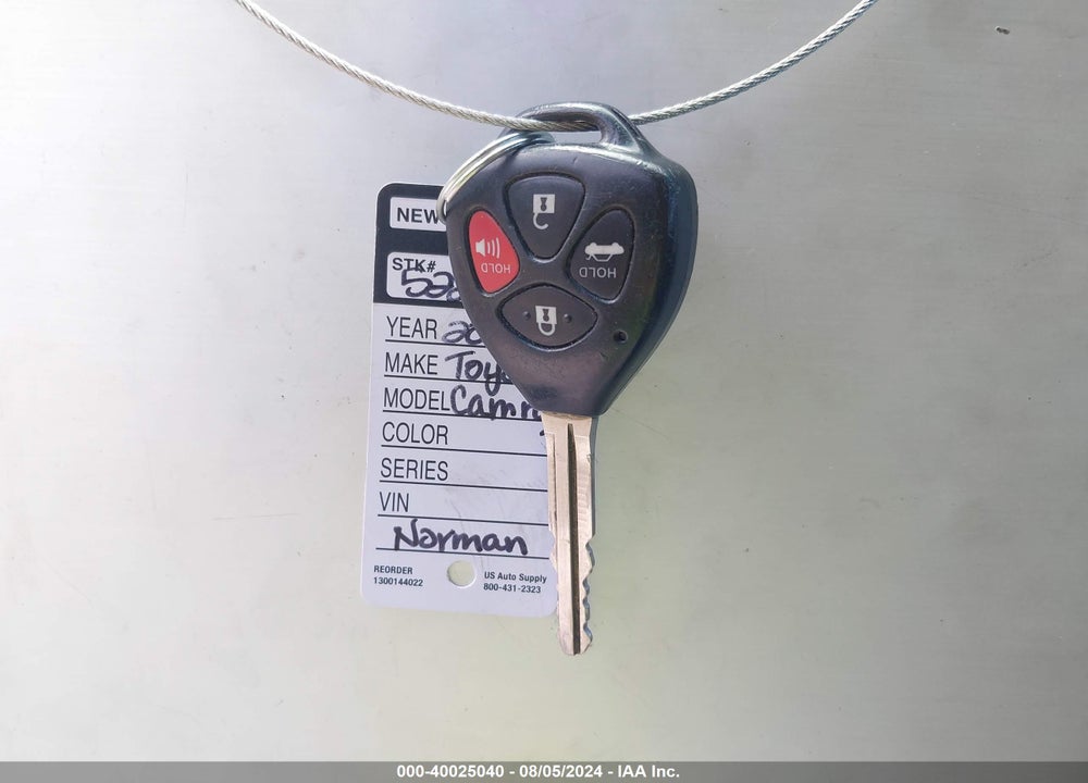 2010 TOYOTA CAMRY SE VIN: 4T1BF3EK0AU031029