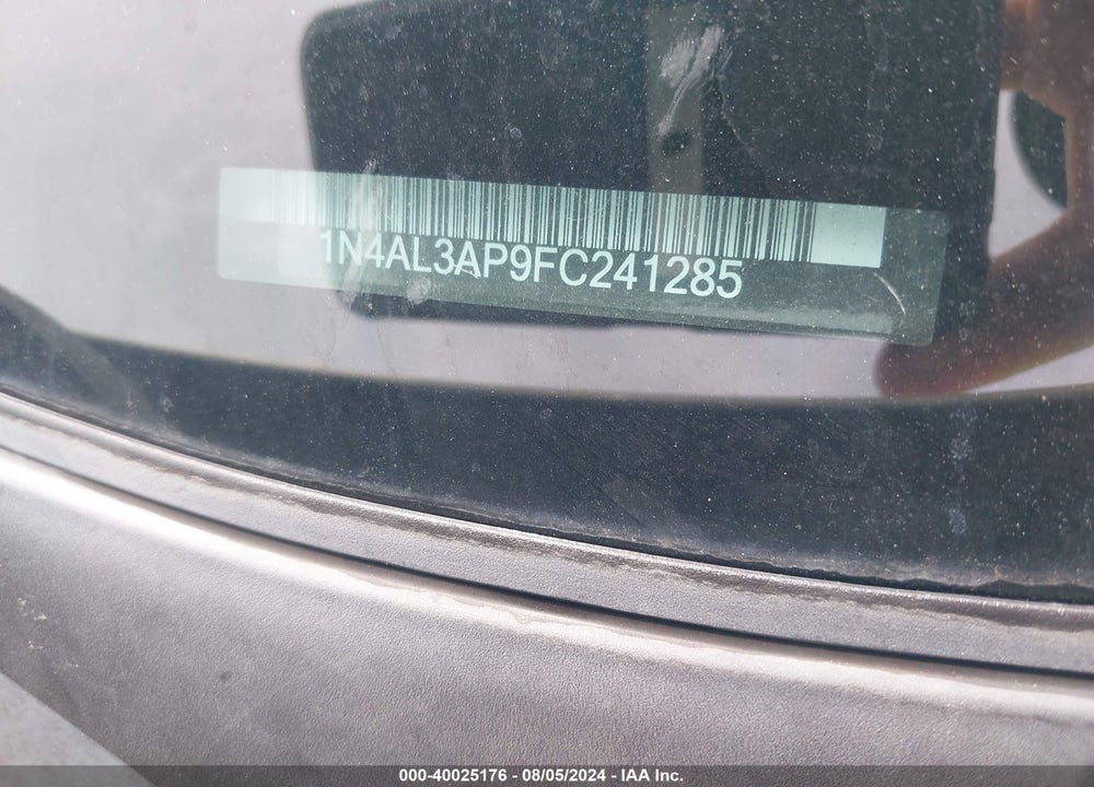 2015 NISSAN ALTIMA 2.5 SV VIN: 1N4AL3AP9FC241285