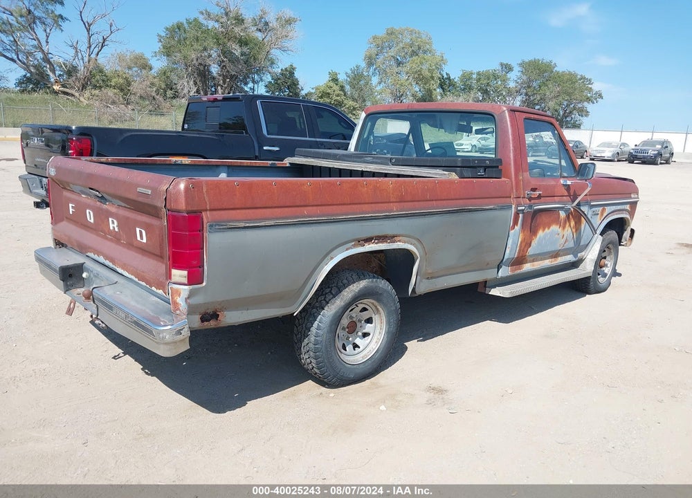 1986 FORD F150 VIN: 1FTEF14N6GPA16155