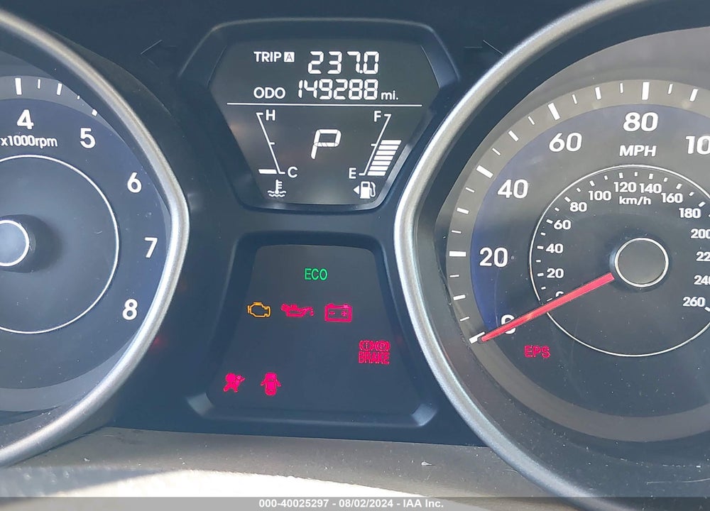 2013 HYUNDAI ELANTRA LIMITED VIN: 5NPDH4AE8DH301393