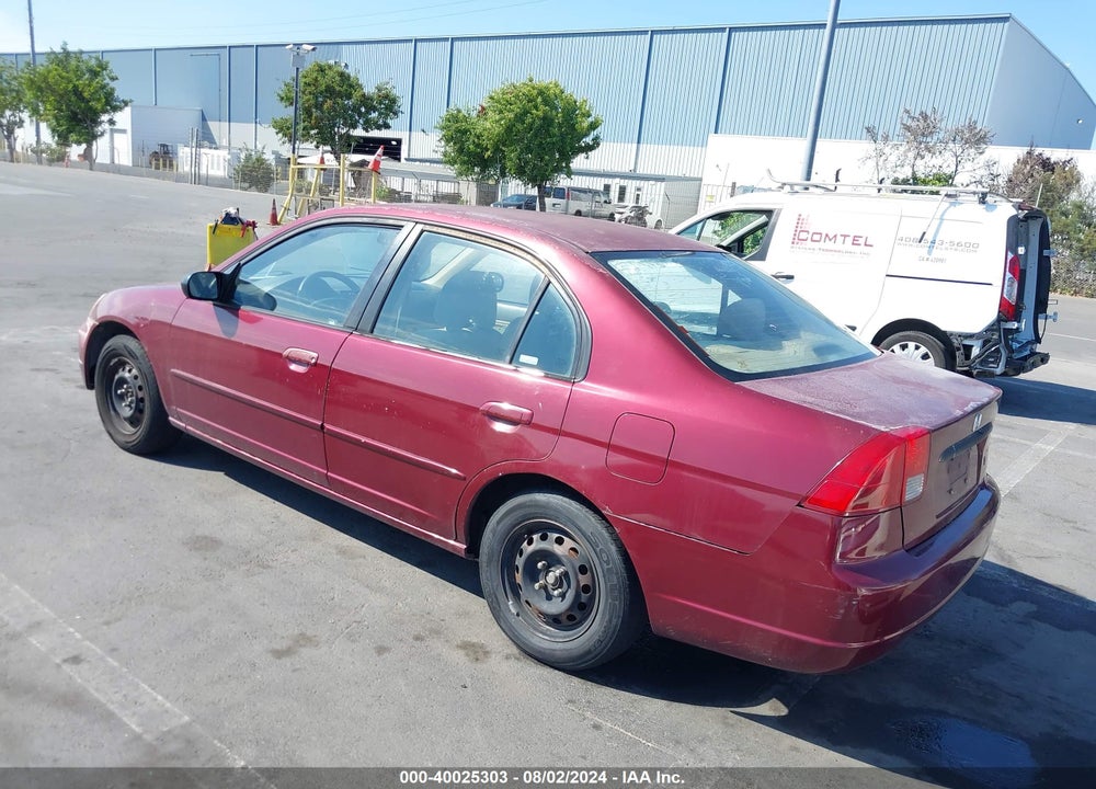 2003 HONDA CIVIC LX VIN: 2HGES16513H569322