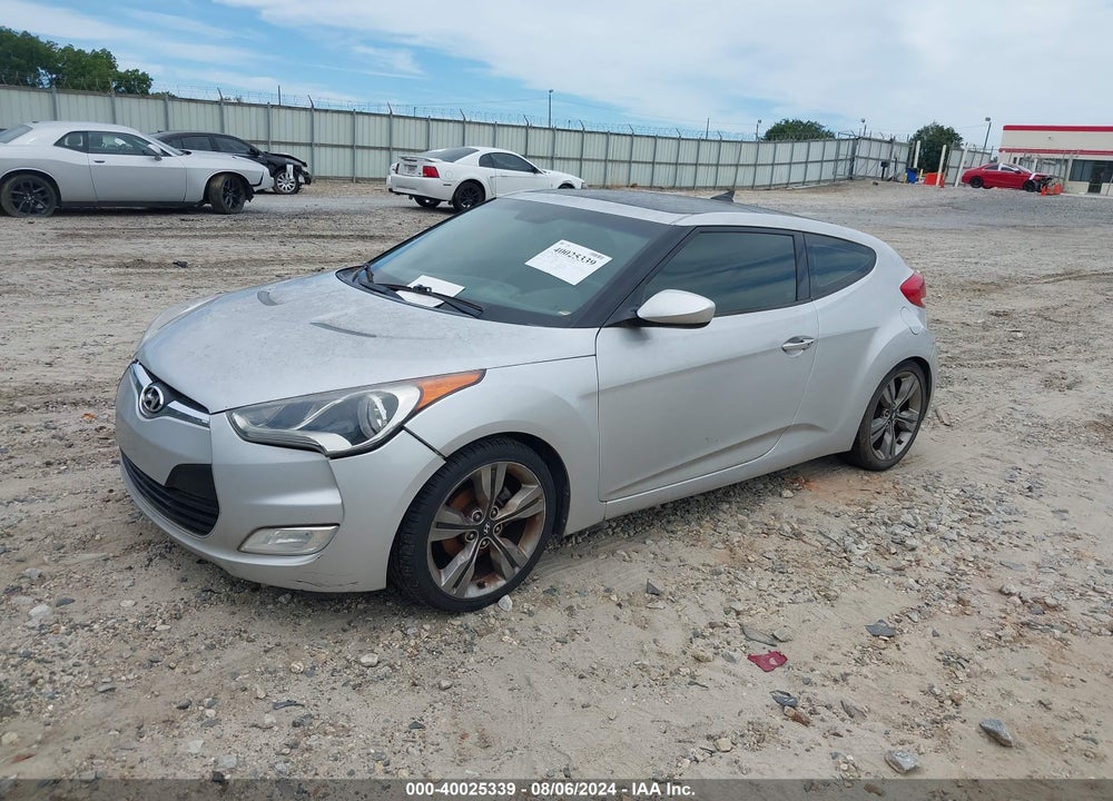 2012 HYUNDAI VELOSTER BASE W/BLACK VIN: KMHTC6AD4CU024934