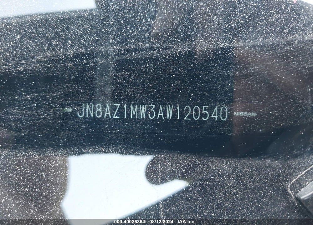 2010 NISSAN MURANO LE VIN: JN8AZ1MW3AW120540
