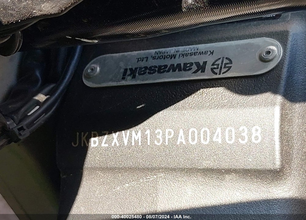 2023 KAWASAKI ZX1002 M VIN: JKBZXVM13PA004038