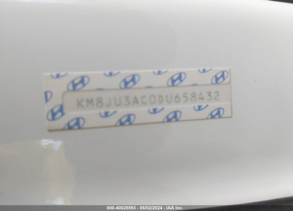 2013 HYUNDAI TUCSON GLS VIN: KM8JU3AC0DU658432