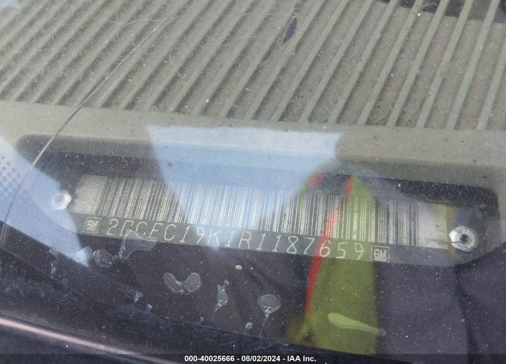 1994 CHEVROLET GMT-400 C1500 VIN: 2GCEC19K1R1187659