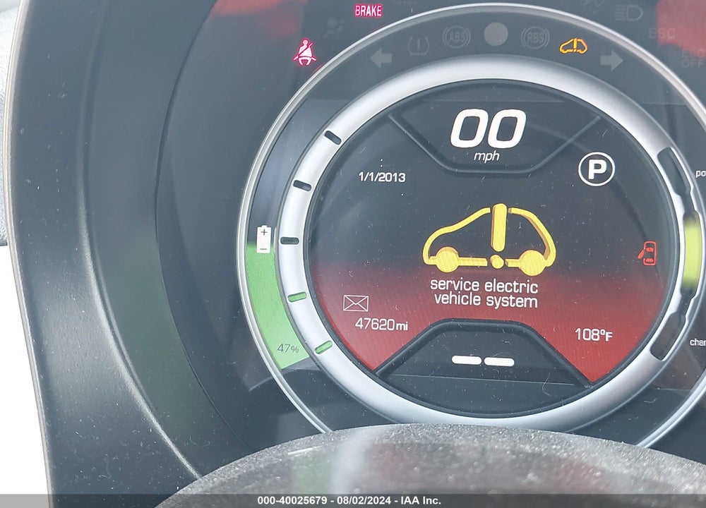 2013 FIAT 500E BATTERY ELECTRIC VIN: 3C3CFFGE2DT753414