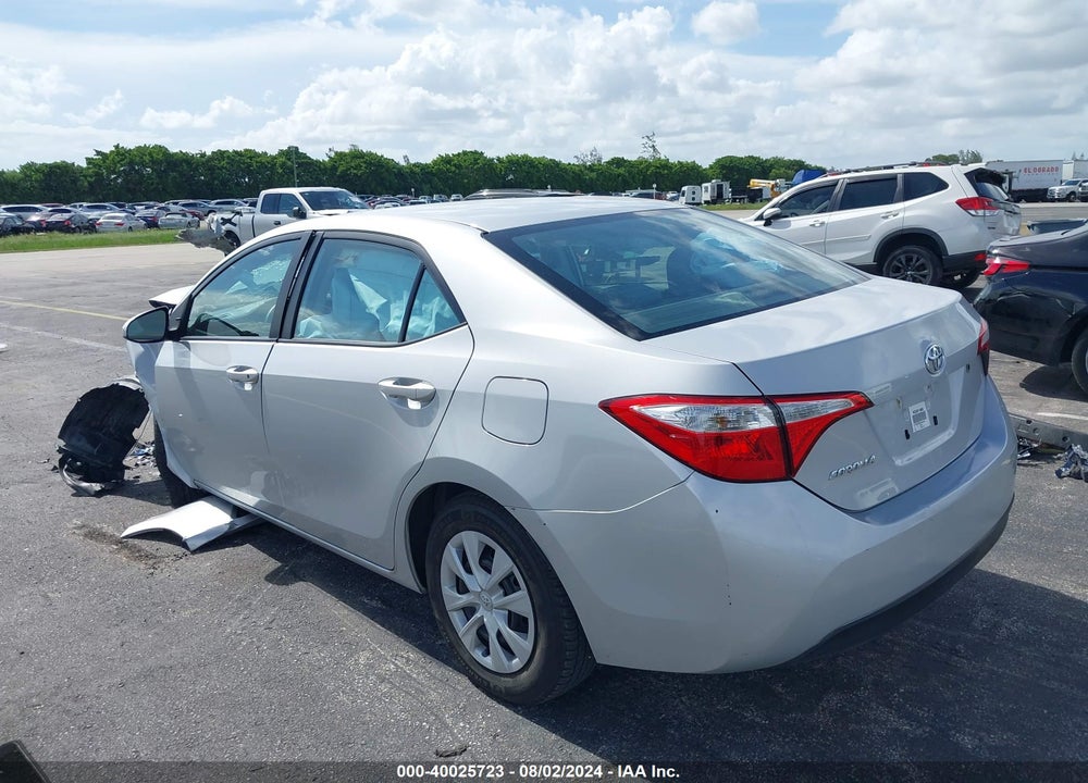 2014 TOYOTA COROLLA L VIN: 2T1BURHE9EC026109