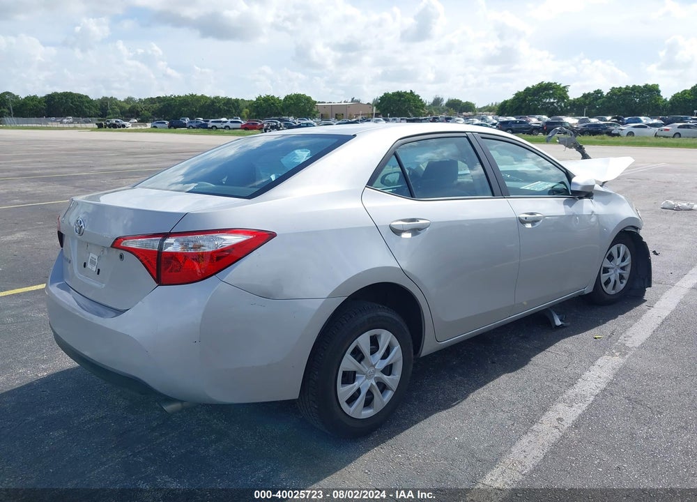 2014 TOYOTA COROLLA L VIN: 2T1BURHE9EC026109