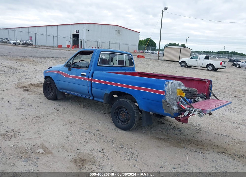1991 TOYOTA PICKUP 1/2 TON SHT WHEELBASE DLX VIN: JT4RN81PXM5123672