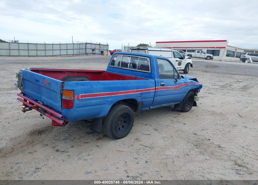 1991 TOYOTA PICKUP 1/2 TON SHT WHEELBASE DLX VIN: JT4RN81PXM5123672