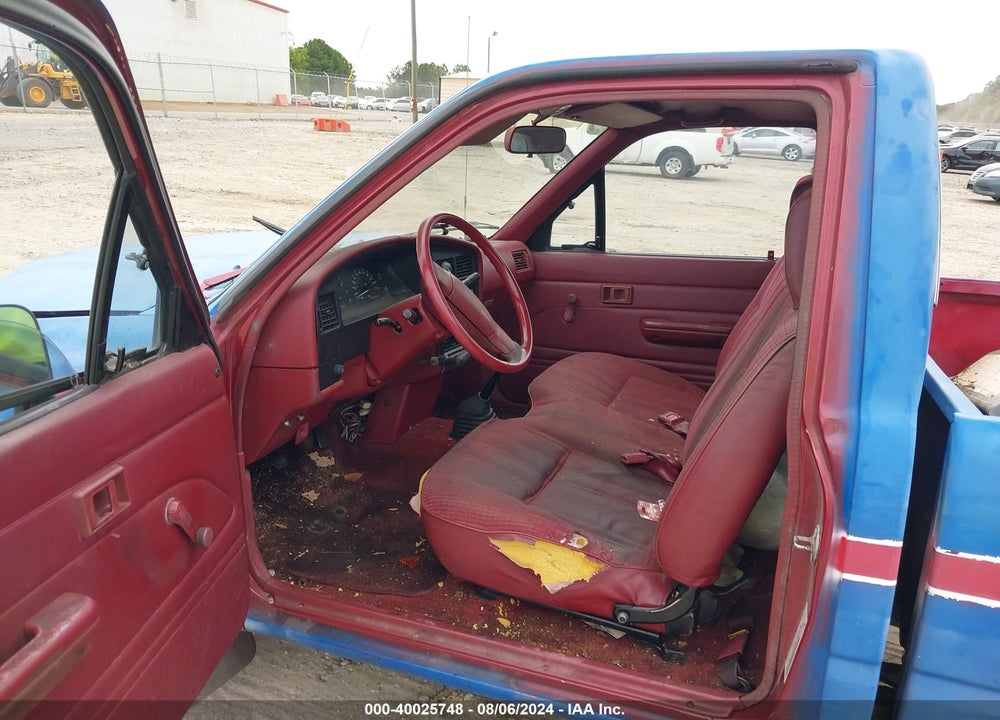 1991 TOYOTA PICKUP 1/2 TON SHT WHEELBASE DLX VIN: JT4RN81PXM5123672