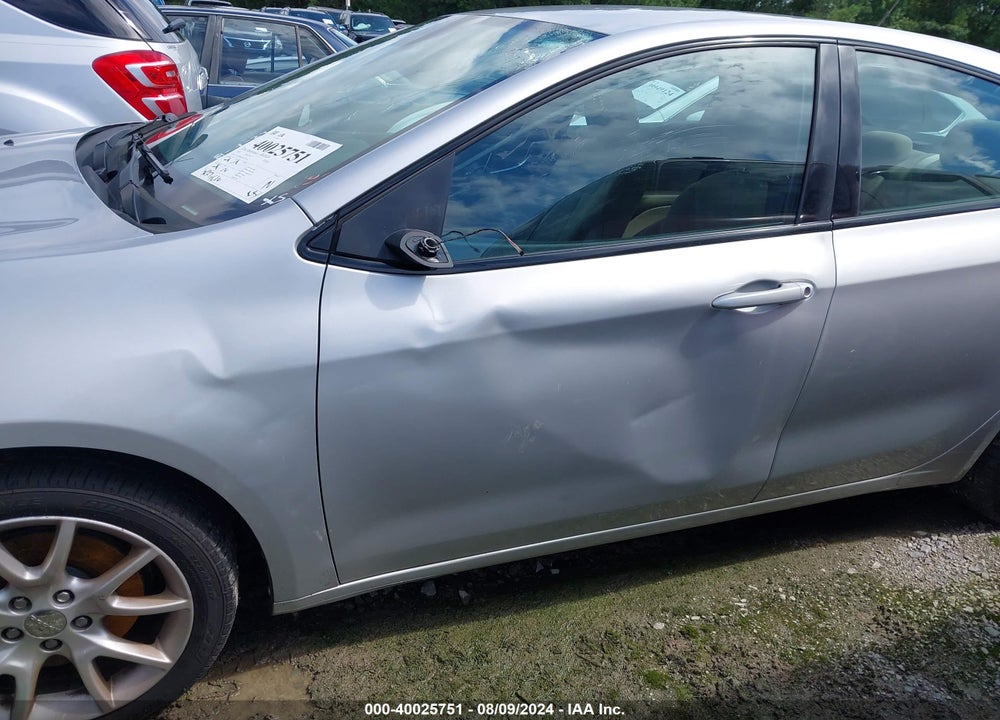 2013 DODGE DART SXT VIN: 1C3CDFBA4DD195503