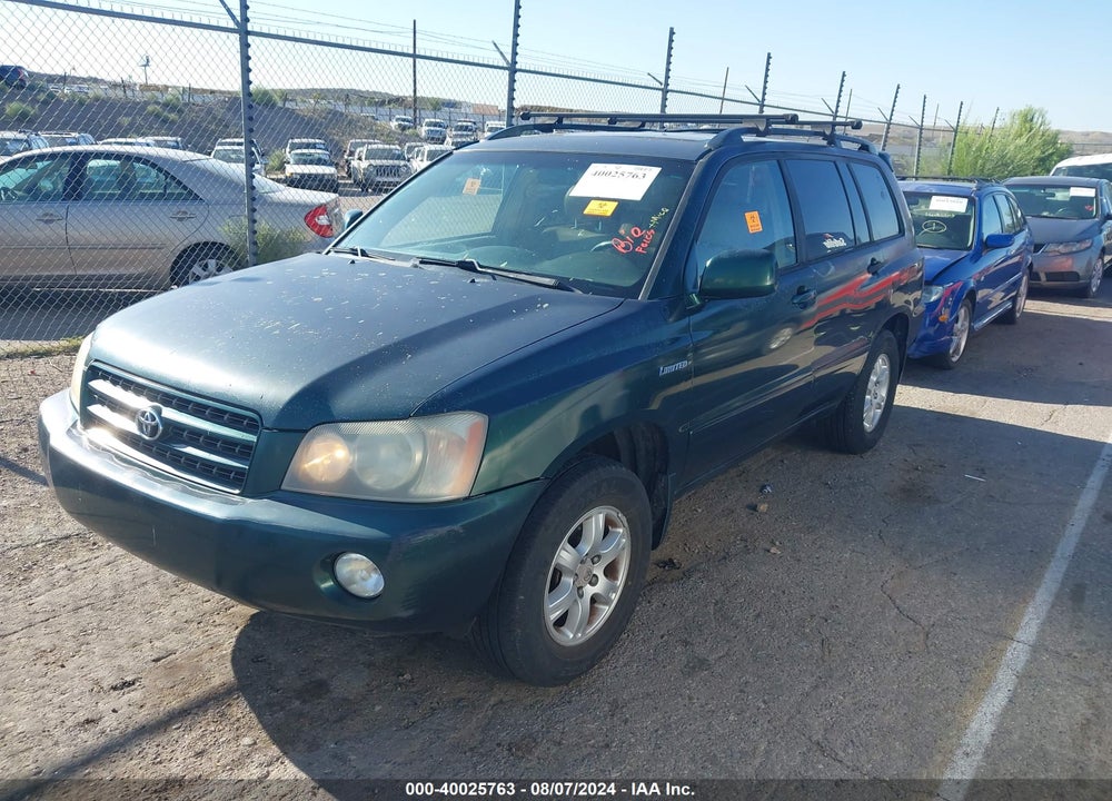 2002 TOYOTA HIGHLANDER LIMITED V6 VIN: JTEHF21A520055045