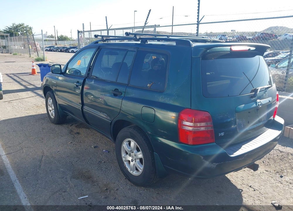 2002 TOYOTA HIGHLANDER LIMITED V6 VIN: JTEHF21A520055045
