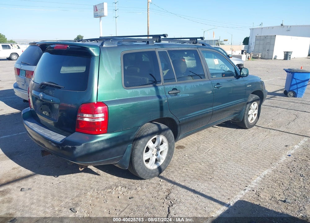 2002 TOYOTA HIGHLANDER LIMITED V6 VIN: JTEHF21A520055045