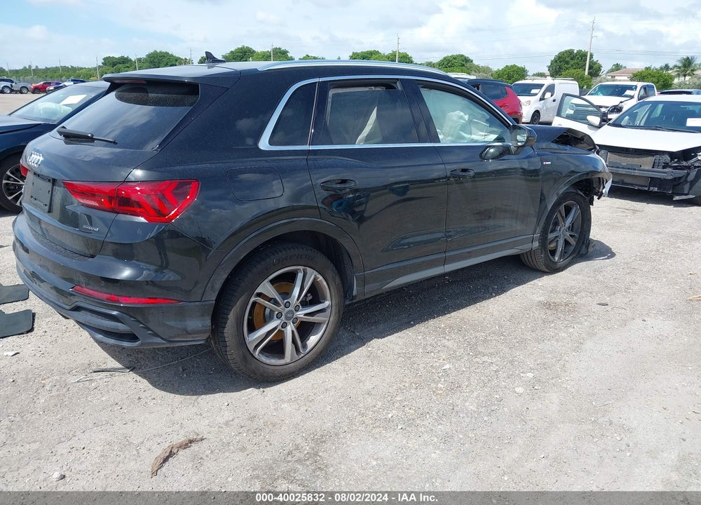 2020 AUDI Q3 PREMIUM 45 TFSI S LINE QUATTRO TIPTRONIC VIN: WA1DECF35L1052027