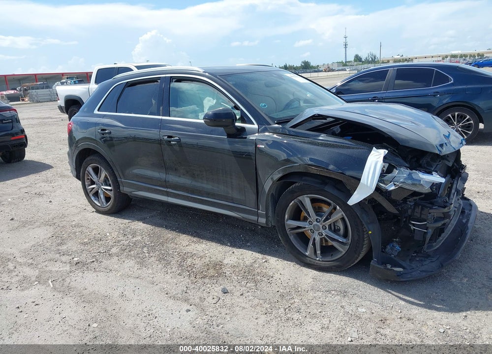 2020 AUDI Q3 PREMIUM 45 TFSI S LINE QUATTRO TIPTRONIC VIN: WA1DECF35L1052027