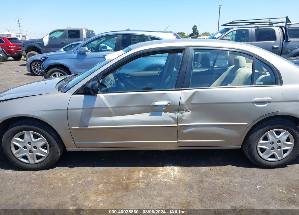 2003 HONDA CIVIC LX VIN: 2HGES16543H500284