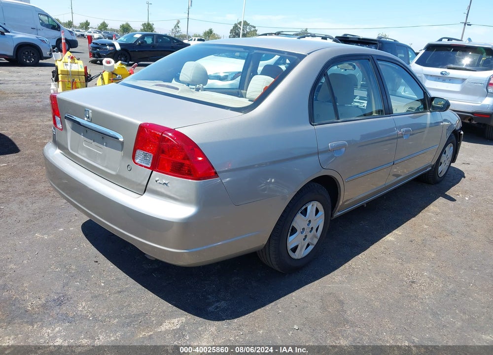 2003 HONDA CIVIC LX VIN: 2HGES16543H500284